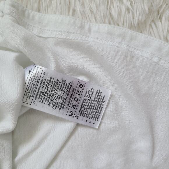 Adidas Floral Logo White Tank Top Size XS - Picture 7 of 13